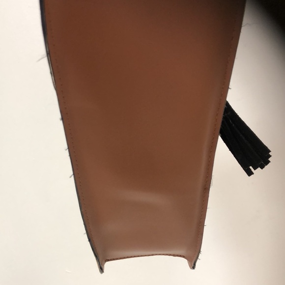 CK Black & Beige Monogram Messenger Sling Bag - Picture 7 of 16